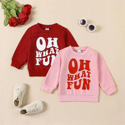 Baby and Toddler's Christmas Oh What Fun Sweatshirt