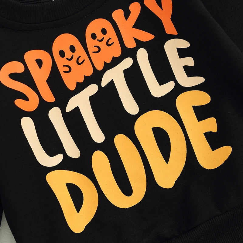 Baby and Toddler Boys Halloween Spooky Little Dude Outfit