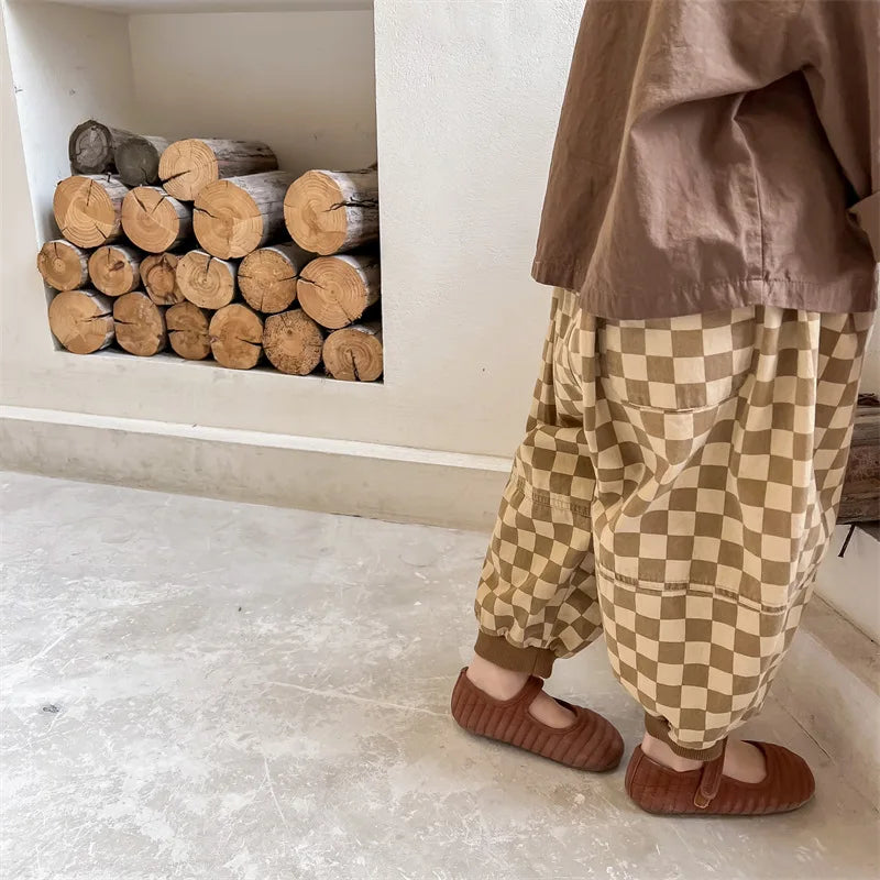 Toddler and Children's Checkered Pants