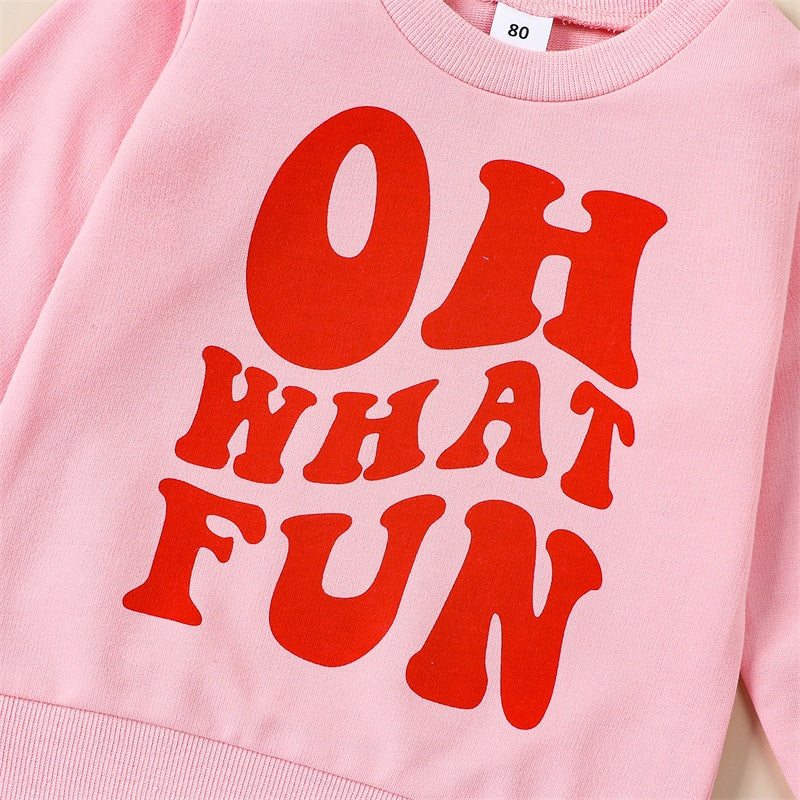 Baby and Toddler's Christmas Oh What Fun Sweatshirt