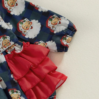 Baby and Toddler Girls Festive Christmas Bodysuit Outfit