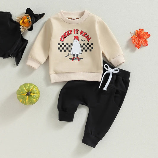 Baby and Toddler Boys Halloween Creep It Real Outfit