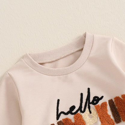 Baby and Toddler Boys Fall Hello Pumpkin Outfit