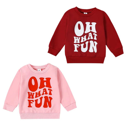 Baby and Toddler's Christmas Oh What Fun Sweatshirt