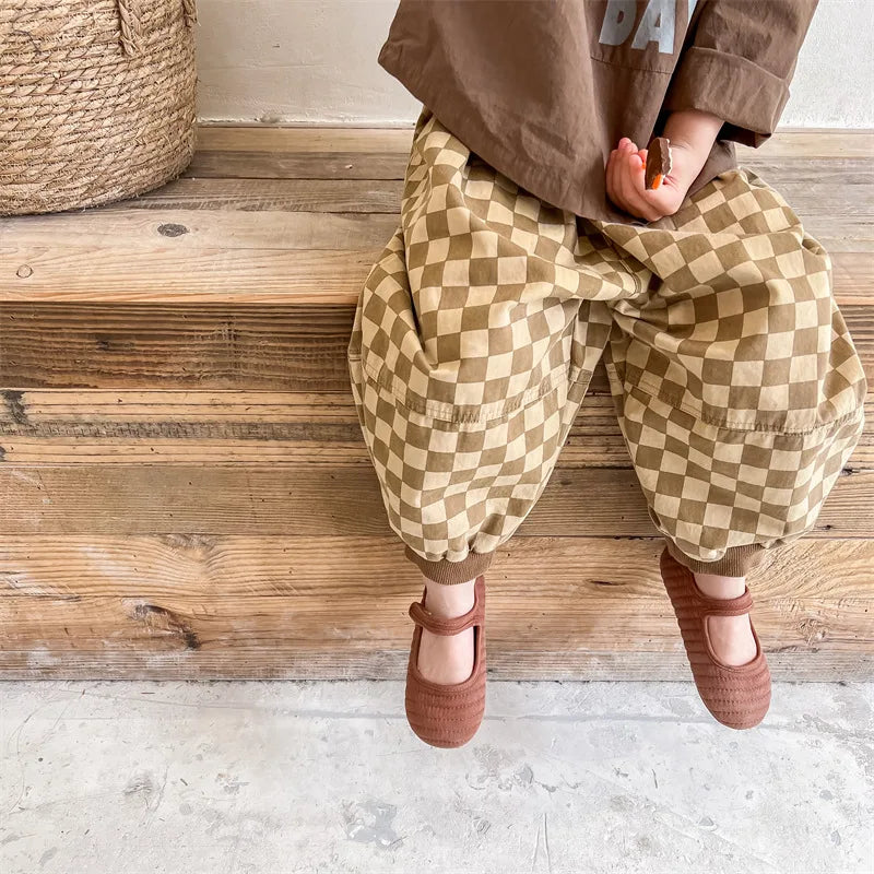 Toddler and Children's Checkered Pants