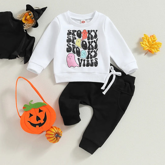 Baby and Toddler Boys Halloween Spooky Vibes Outfit