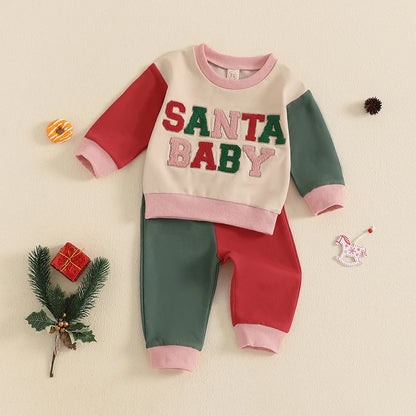 Baby and Toddler Girls Christmas Santa Baby Outfit