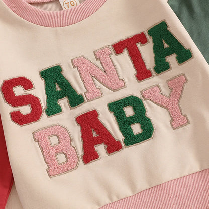 Baby and Toddler Girls Christmas Santa Baby Outfit