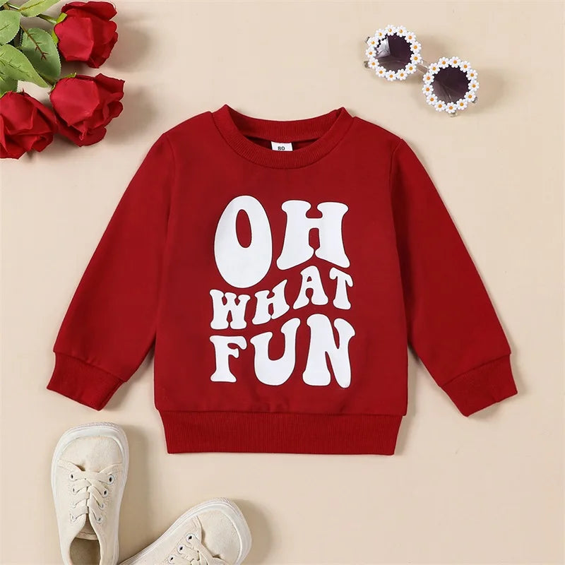 Baby and Toddler's Christmas Oh What Fun Sweatshirt