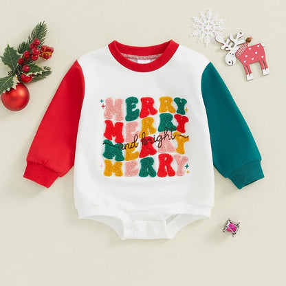 Baby and Toddler's Merry and Bright Christmas Bodysuit