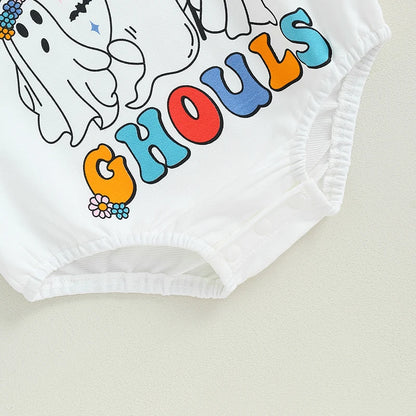 Baby and Toddler Girls Halloween Let's Go Ghouls Bodysuit