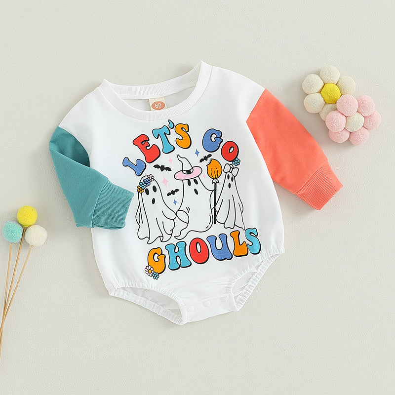 Baby and Toddler Girls Halloween Let's Go Ghouls Bodysuit