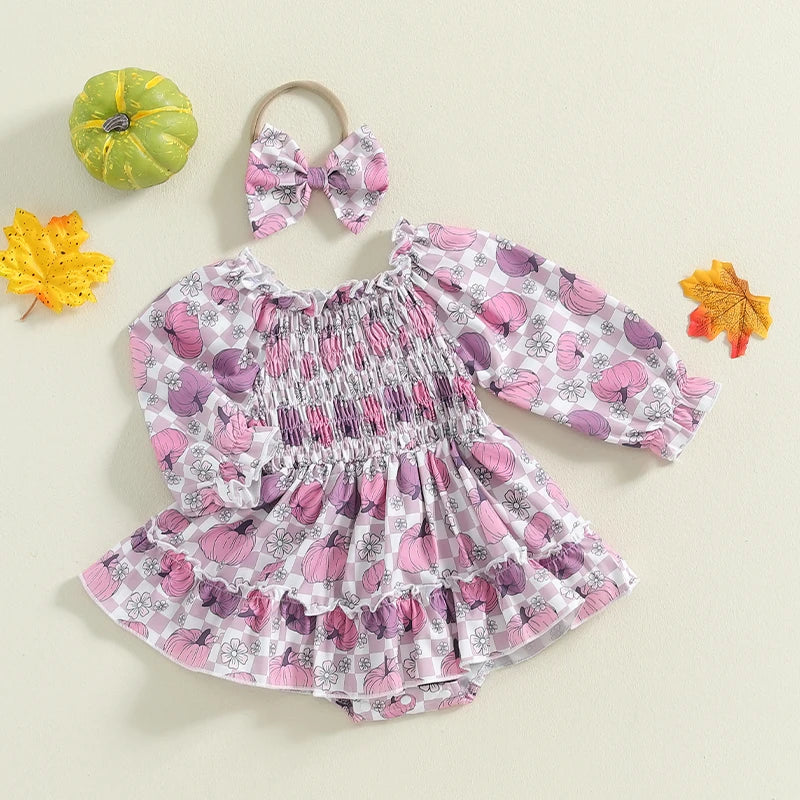 Baby and Toddler Girls Purple Halloween Outfit