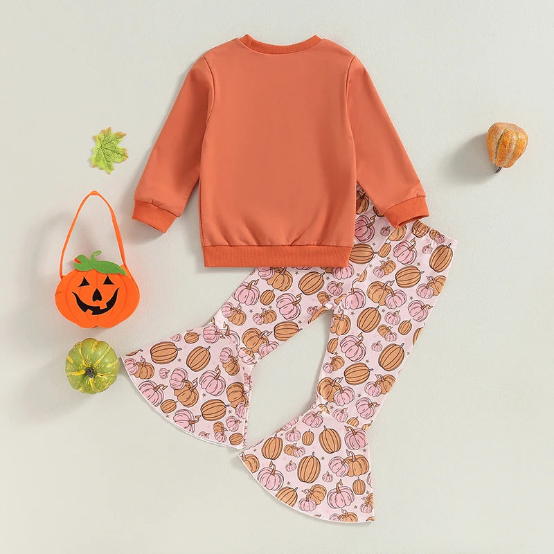 Baby and Toddler Girls Fall Farm Fresh Pumpkins Outfit