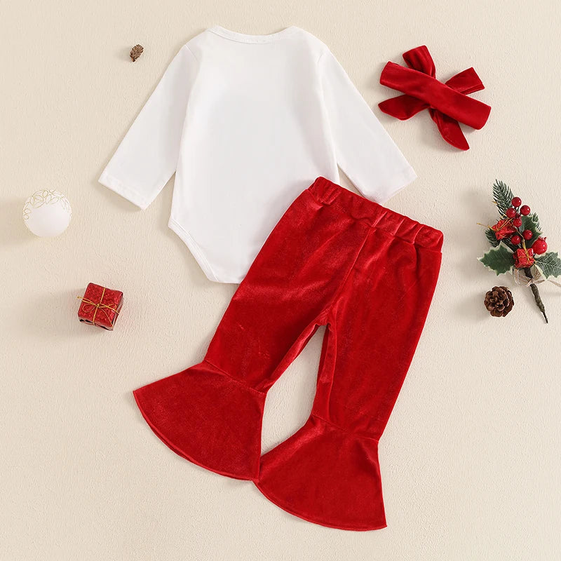 Baby and Toddler Girls Christmas Better Not Pout Bodysuit Outfit