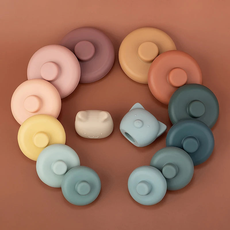 Baby and Toddler's Montessori Silicone Stacking Rings