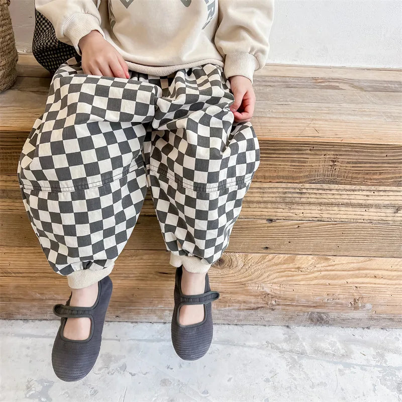 Toddler and Children's Checkered Pants