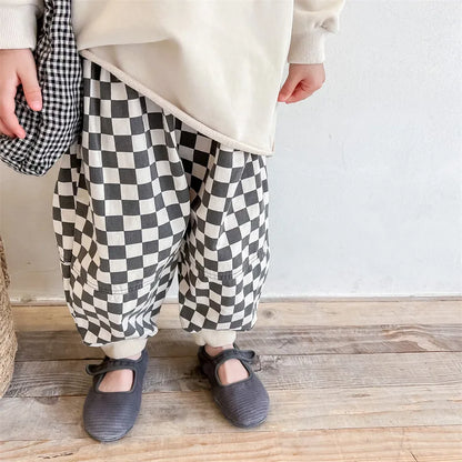 Toddler and Children's Checkered Pants