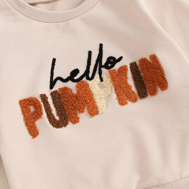 Baby and Toddler Boys Fall Hello Pumpkin Outfit