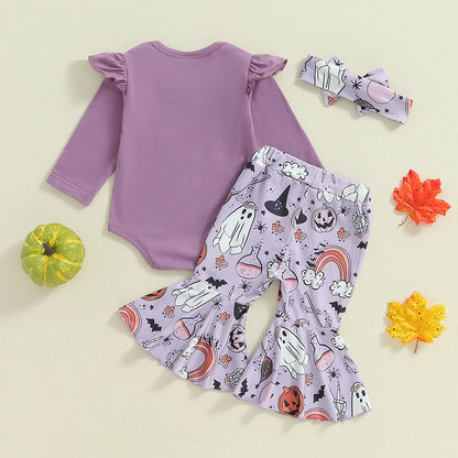 Baby and Toddler Girls Halloween Bodysuit Outfit