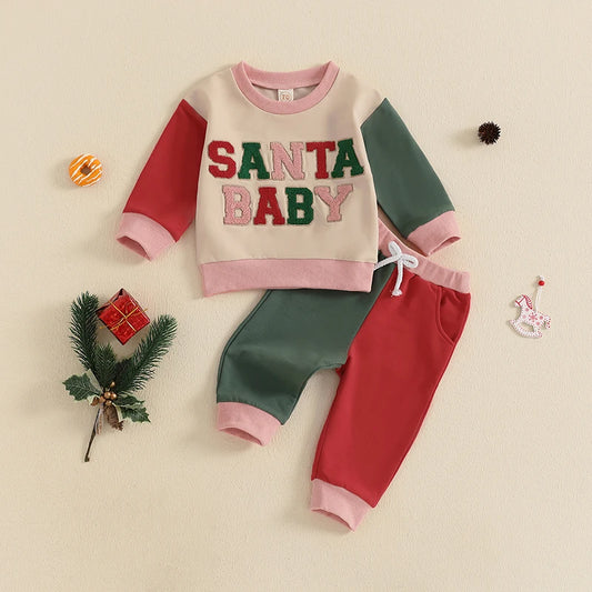 Baby and Toddler Girls Christmas Santa Baby Outfit