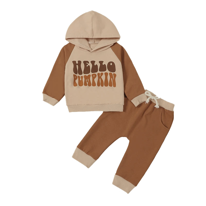 Baby and Toddler Boys Fall Hello Pumpkin Outfit