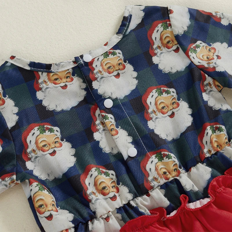 Baby and Toddler Girls Festive Christmas Bodysuit Outfit