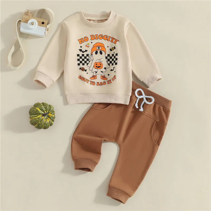 Baby and Toddler Boys Fall Hello Pumpkin Outfit