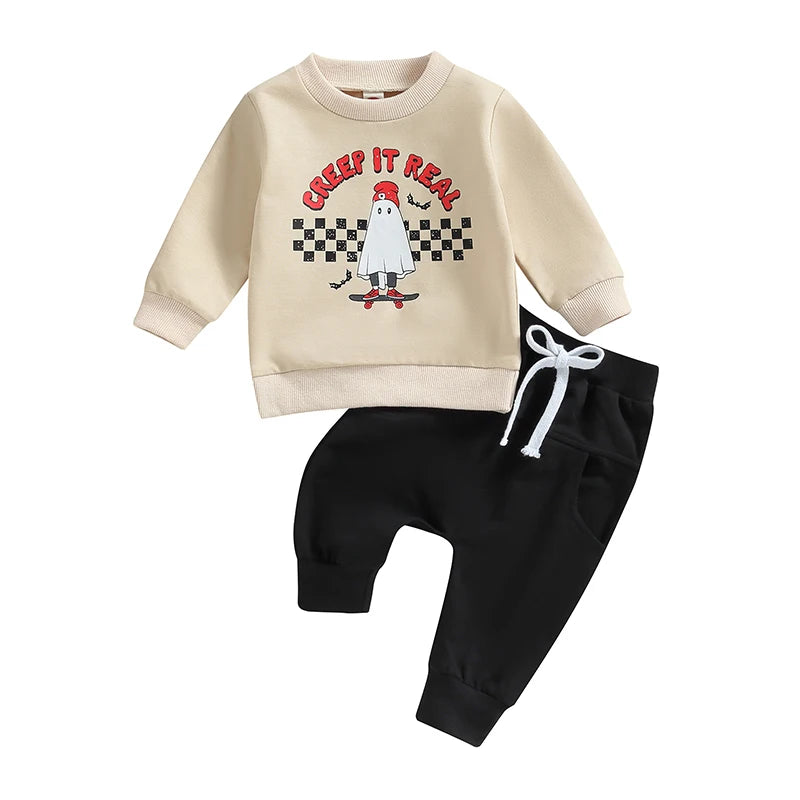 Baby and Toddler Boys Halloween Creep It Real Outfit