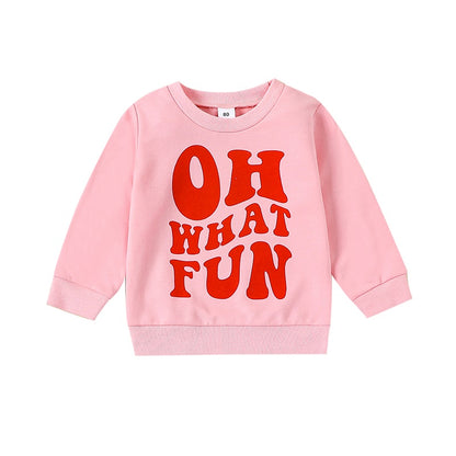 Baby and Toddler's Christmas Oh What Fun Sweatshirt