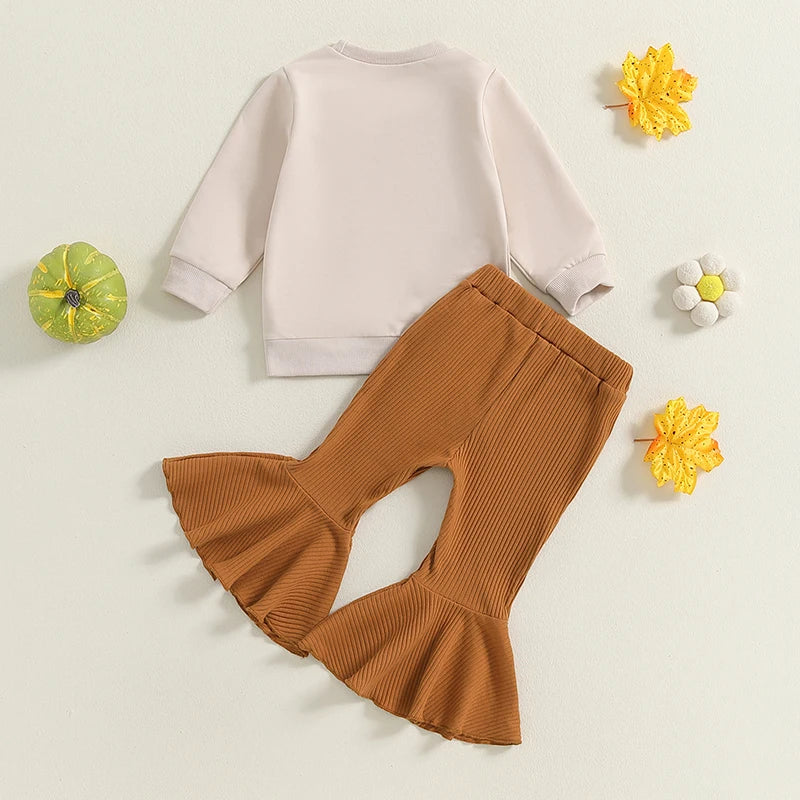 Baby and Toddler Girls Thanksgiving Thankful Era Outfit