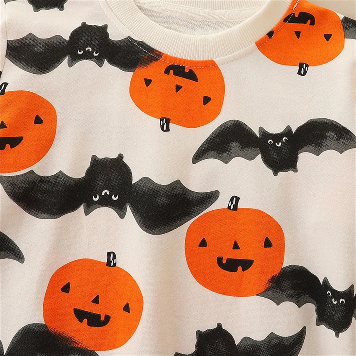 Toddler and Children's Halloween Pumpkins and Bats Sweatshirt