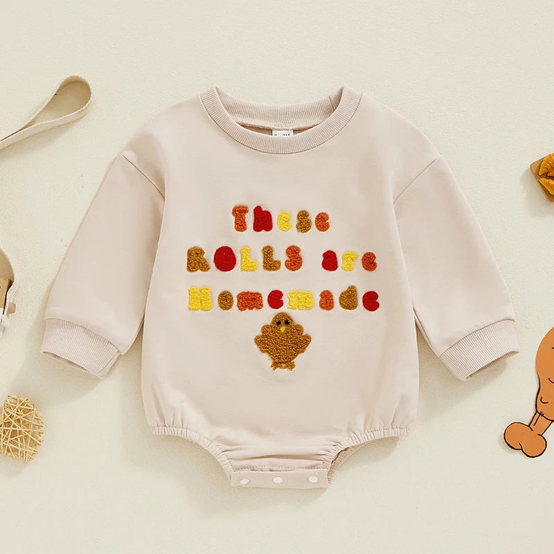 Baby and Toddler's Thanksgiving Homemade Rolls Bodysuit