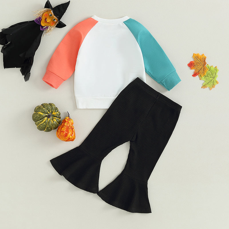 Baby and Toddler Girls Halloween Let's Go Ghouls Outfit