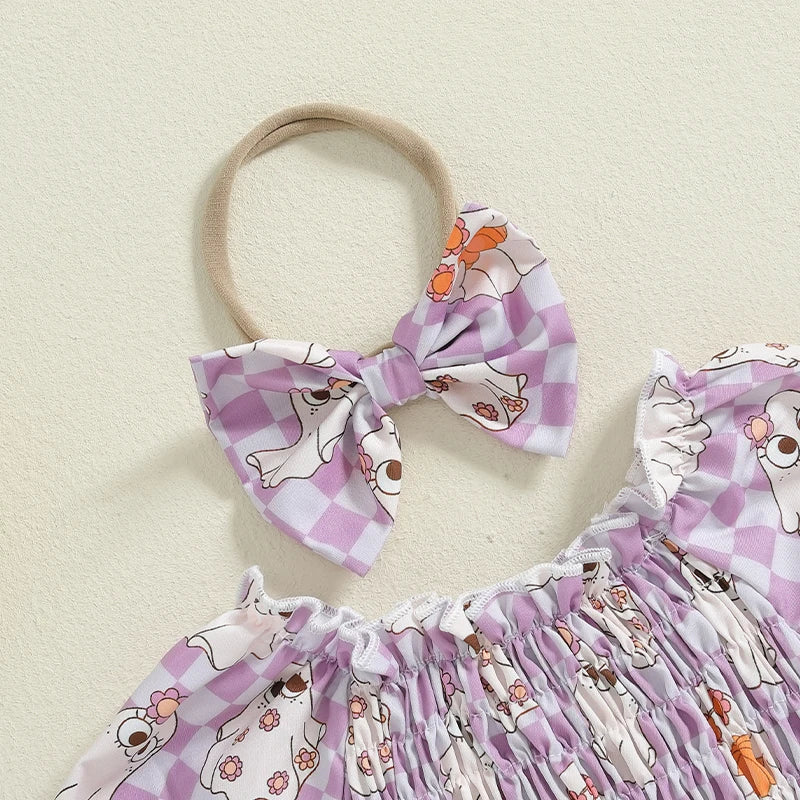 Baby and Toddler Girls Purple Halloween Outfit