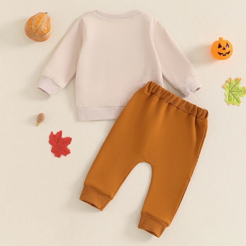 Baby and Toddler Boys Fall Hello Pumpkin Outfit