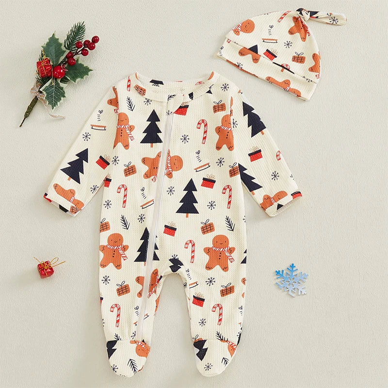 Baby and Toddler's Festive Christmas Romper Outfit